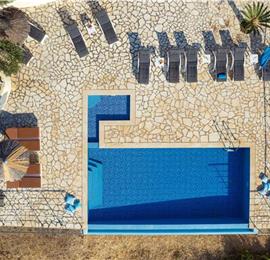 7 bedroom seafront luxury villa with pool & jacuzzi, near Acharavi, sleeps 14-15